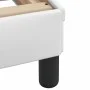 Bed with white synthetic leather mattress 100x200 cm by vidaXL, Beds and slatted bases - Ref: Foro24-3208358, Price: 291,23 €...