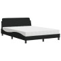 Cama con colchón tela negro 120x200 cm de vidaXL, Camas y somieres - Ref: Foro24-3208366, Precio: 304,06 €, Descuento: %