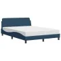 Cama con colchón tela azul 120x200 cm de vidaXL, Camas y somieres - Ref: Foro24-3208370, Precio: 338,12 €, Descuento: %
