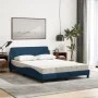 Cama con colchón tela azul 120x200 cm de vidaXL, Camas y somieres - Ref: Foro24-3208370, Precio: 338,12 €, Descuento: %