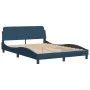 Cama con colchón tela azul 120x200 cm de vidaXL, Camas y somieres - Ref: Foro24-3208370, Precio: 338,12 €, Descuento: %
