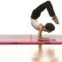 Esterilla inflable de gimnasia con bomba 400x100x10 cm PVC rosa de vidaXL, Esteras para pilates y yoga - Ref: Foro24-91915, P...