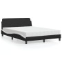 Cama con colchón cuero sintético negro y blanco 140x200 cm de vidaXL, Camas y somieres - Ref: Foro24-3208422, Precio: 345,21 ...