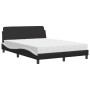 Cama con colchón cuero sintético negro y blanco 140x200 cm de vidaXL, Camas y somieres - Ref: Foro24-3208422, Precio: 345,21 ...