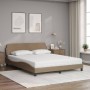 Cama con colchón cuero sintético capuchino 160x200 cm de vidaXL, Camas y somieres - Ref: Foro24-3208441, Precio: 376,52 €, De...