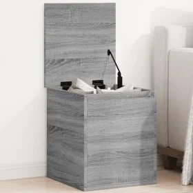 Caja de almacenaje madera de ingeniería gris Sonoma 40x42x46 cm de vidaXL, Baúles de almacenamiento - Ref: Foro24-840651, Pre...