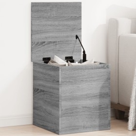 Caja de almacenaje madera de ingeniería gris Sonoma 40x42x46 cm de vidaXL, Baúles de almacenamiento - Ref: Foro24-840651, Pre...
