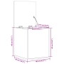 Caja de almacenaje madera de ingeniería gris Sonoma 40x42x46 cm de vidaXL, Baúles de almacenamiento - Ref: Foro24-840651, Pre...