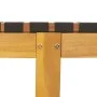 Tumbonas con mesa 2 unidades madera maciza de acacia negro de vidaXL, Tumbonas - Ref: Foro24-3214216, Precio: 264,02 €, Descu...