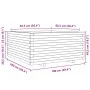 Jardinera madera maciza de abeto Douglas 100x100x49,5 cm de vidaXL, Maceteros y jardineras - Ref: Foro24-3282542, Precio: 235...