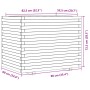 Jardinera madera maciza de pino 90x60x72,5 cm de vidaXL, Maceteros y jardineras - Ref: Foro24-3282604, Precio: 236,80 €, Desc...