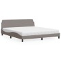Cama con colchón de tela gris taupe 180x200 cm de vidaXL, Camas y somieres - Ref: Foro24-3208448, Precio: 364,14 €, Descuento: %