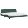 Cama con colchón terciopelo verde oscuro 200x200 cm de vidaXL, Camas y somieres - Ref: Foro24-3208474, Precio: 417,17 €, Desc...