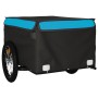 Remolque para bicicleta hierro negro y azul 45 kg de vidaXL, Remolques para bicicletas - Ref: Foro24-94086, Precio: 103,81 €,...