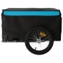 Remolque para bicicleta hierro negro y azul 45 kg de vidaXL, Remolques para bicicletas - Ref: Foro24-94086, Precio: 103,81 €,...