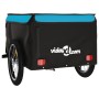 Remolque para bicicleta hierro negro y azul 45 kg de vidaXL, Remolques para bicicletas - Ref: Foro24-94086, Precio: 103,81 €,...