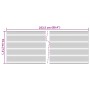 Pantallas privacidad jardín 10 uds PVC gris claro 252,5x19 cm de vidaXL, Paneles de vallas - Ref: Foro24-4005544, Precio: 33,...