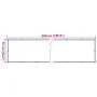 Pantalla de privacidad de jardín PVC blanco 500x75 cm de vidaXL, Paneles de vallas - Ref: Foro24-4005398, Precio: 19,05 €, De...