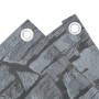 Pantalla de privacidad de jardín PVC look piedra gris 800x75 cm de vidaXL, Paneles de vallas - Ref: Foro24-4005417, Precio: 4...