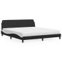 Cama con colchón cuero sintético negro y blanco 180x200 cm de vidaXL, Camas y somieres - Ref: Foro24-3208462, Precio: 415,67 ...
