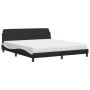 Cama con colchón cuero sintético negro y blanco 180x200 cm de vidaXL, Camas y somieres - Ref: Foro24-3208462, Precio: 415,67 ...
