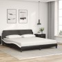 Cama con colchón cuero sintético negro y blanco 180x200 cm de vidaXL, Camas y somieres - Ref: Foro24-3208462, Precio: 415,67 ...