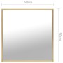 Espejo dorado 50x50 cm de vidaXL, Espejos - Ref: Foro24-322743, Precio: 37,96 €, Descuento: %