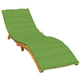 Cojín para tumbona tela verde melange 200x50x4 cm de vidaXL, Cojines para sillas y sofás - Ref: Foro24-4002503, Precio: 40,49...