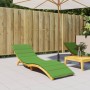 Cojín para tumbona tela verde melange 200x50x4 cm de vidaXL, Cojines para sillas y sofás - Ref: Foro24-4002503, Precio: 40,49...