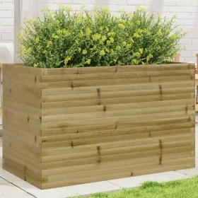 Jardinera madera de pino impregnada 110x60x68,5 cm by vidaXL, Pots and planters - Ref: Foro24-3282508, Price: 250,91 €, Disco...
