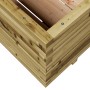 Jardinera madera de pino impregnada 110x110x49,5 cm de vidaXL, Maceteros y jardineras - Ref: Foro24-3282548, Precio: 267,57 €...