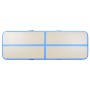 Esterilla inflable de gimnasia con bomba 800x100x10 cm PVC azul de vidaXL, Esteras para pilates y yoga - Ref: Foro24-91928, P...