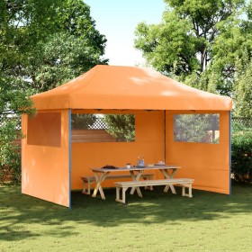 Tienda de fiesta plegable Pop-Up 3 paredes laterales naranja de vidaXL, Carpas y cenadores - Ref: Foro24-4004969, Precio: 183...