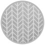 Alfombra de exterior ARAKIL gris Ø160 cm PP de vidaXL, Protectores para exterior - Ref: Foro24-368549, Precio: 30,37 €, Descu...