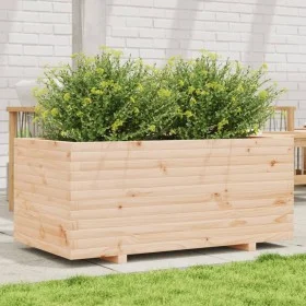 Jardinera madera maciza de pino 110x60x49,5 cm de vidaXL, Maceteros y jardineras - Ref: Foro24-3282569, Precio: 186,38 €, Des...