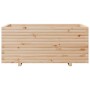 Jardinera madera maciza de pino 110x60x49,5 cm de vidaXL, Maceteros y jardineras - Ref: Foro24-3282569, Precio: 188,75 €, Des...