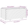 Jardinera madera maciza de pino 110x60x49,5 cm de vidaXL, Maceteros y jardineras - Ref: Foro24-3282569, Precio: 188,75 €, Des...