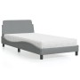 Cama con colchón tela gris claro 100x200 cm de vidaXL, Camas y somieres - Ref: Foro24-3208344, Precio: 238,53 €, Descuento: %