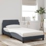 Cama con colchón terciopelo gris oscuro 100x200 cm de vidaXL, Camas y somieres - Ref: Foro24-3208352, Precio: 263,72 €, Descu...
