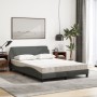 Cama con colchón tela gris oscuro 120x200 cm de vidaXL, Camas y somieres - Ref: Foro24-3208365, Precio: 320,67 €, Descuento: %