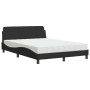 Cama con colchón terciopelo negro 120x200 cm de vidaXL, Camas y somieres - Ref: Foro24-3208373, Precio: 316,98 €, Descuento: %