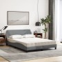 Cama con colchón tela gris claro 140x190 cm de vidaXL, Camas y somieres - Ref: Foro24-3208384, Precio: 339,78 €, Descuento: %