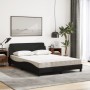 Cama con colchón tela negro 140x190 cm de vidaXL, Camas y somieres - Ref: Foro24-3208386, Precio: 341,07 €, Descuento: %