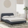 Cama con colchón terciopelo gris oscuro 140x190 cm de vidaXL, Camas y somieres - Ref: Foro24-3208392, Precio: 339,86 €, Descu...