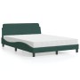 Cama con colchón terciopelo verde oscuro 140x200 cm de vidaXL, Camas y somieres - Ref: Foro24-3208414, Precio: 346,91 €, Desc...