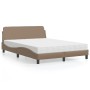 Cama con colchón cuero sintético capuchino 140x200 cm de vidaXL, Camas y somieres - Ref: Foro24-3208421, Precio: 383,04 €, De...