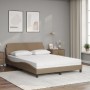 Cama con colchón cuero sintético capuchino 140x200 cm de vidaXL, Camas y somieres - Ref: Foro24-3208421, Precio: 383,04 €, De...