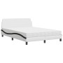 Cama con colchón cuero sintético blanco y negro 140x200 cm de vidaXL, Camas y somieres - Ref: Foro24-3208423, Precio: 380,25 ...