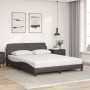 Cama con colchón cuero sintético gris 160x200 cm de vidaXL, Camas y somieres - Ref: Foro24-3208440, Precio: 375,55 €, Descuen...