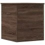 Caja de almacenaje madera ingeniería roble marrón 40x42x46 cm de vidaXL, Baúles de almacenamiento - Ref: Foro24-840652, Preci...